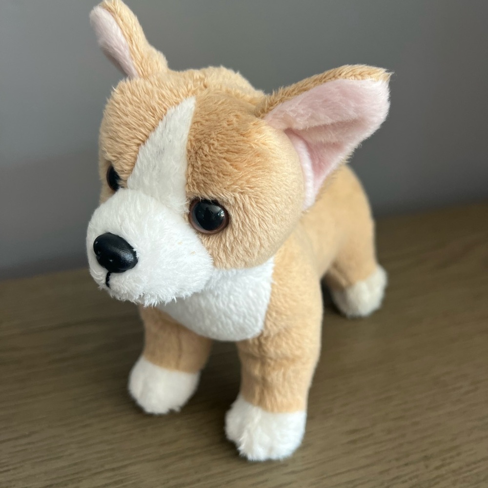 Battat Our Generation Corgi Pup Posable Dog Plush 7" long x 6" tall